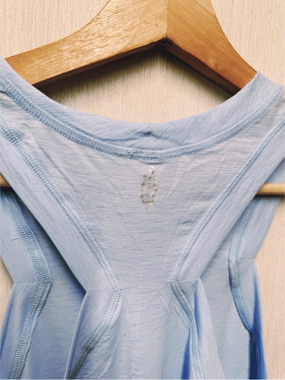 Free People Movement Silver Lining Tempo Tank in Oxford Blue, Size Small - Picture 6 of 9